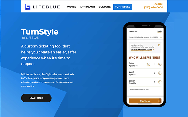 TurnStyle web page.